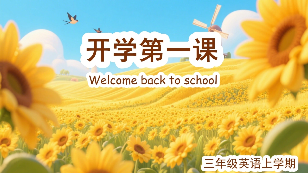 【三年级】【秋季上】【英语】人教PEP版开学第一课(新教材)-教务素材网