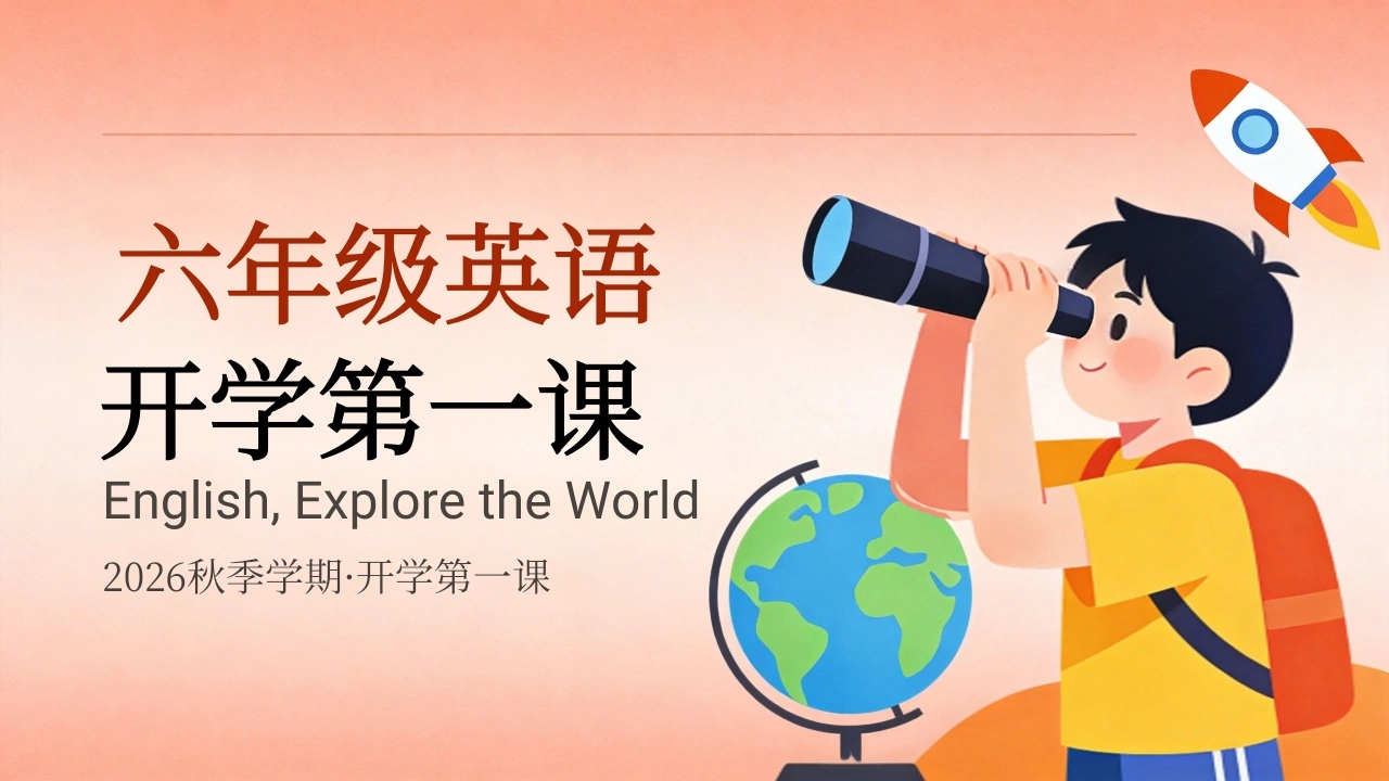【六年级】【秋季上】【英语】开学第一课