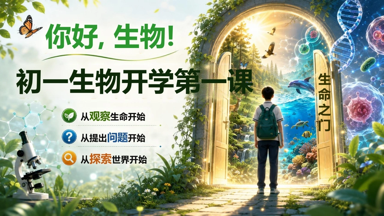 【初一】【七年级】【秋季上】【生物】开学第一课主题班会：你觉得生物是什么
