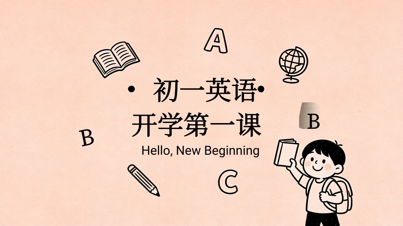 【初一】【七年级】【英语】秋季开学第一课主题班会-教务素材网
