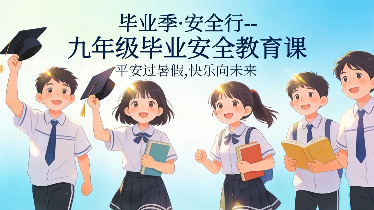 【初三】【安全教育】主题班会：九年级毕业安全教育课