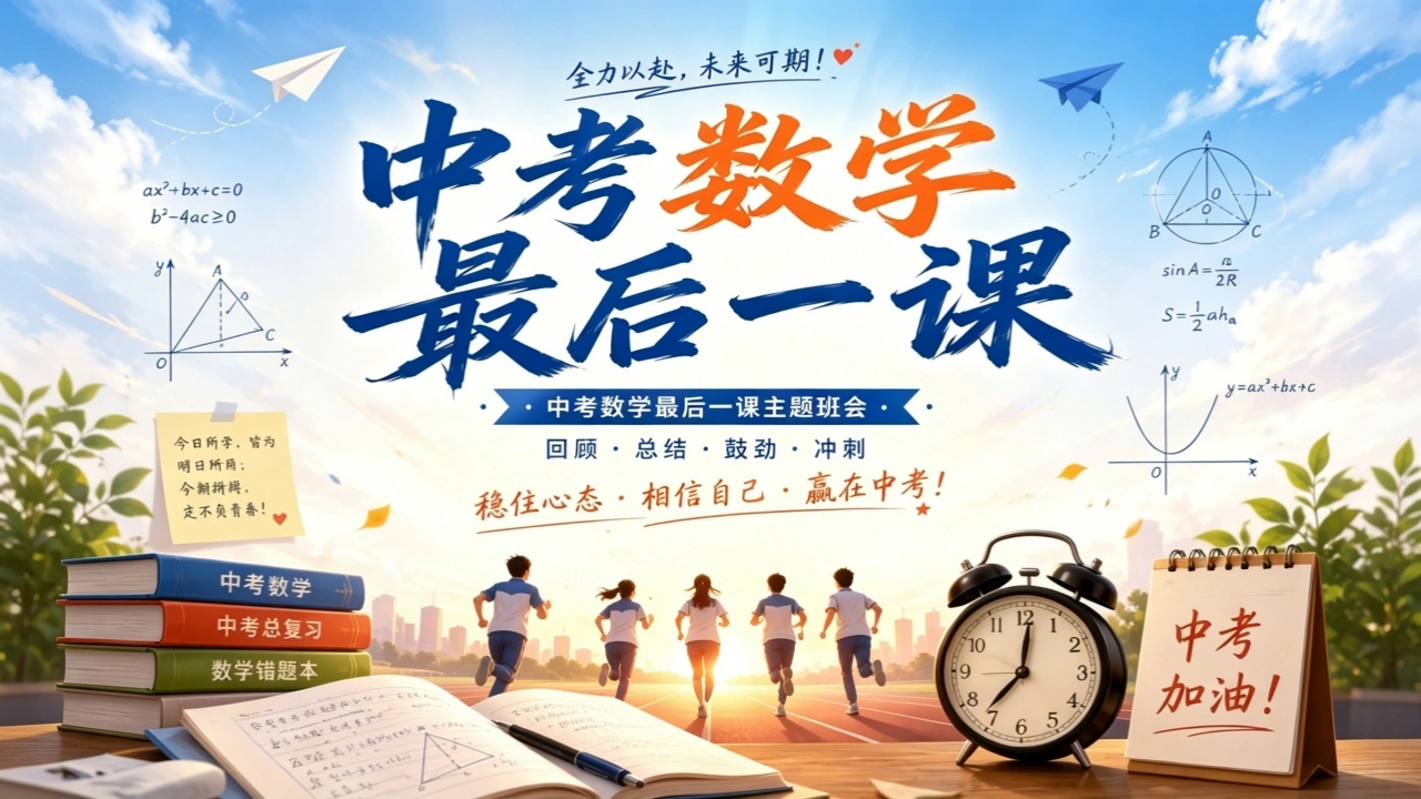 【初三下】【数学】九年级中考考前冲刺主题班会：中考数学最后一课-教务素材网