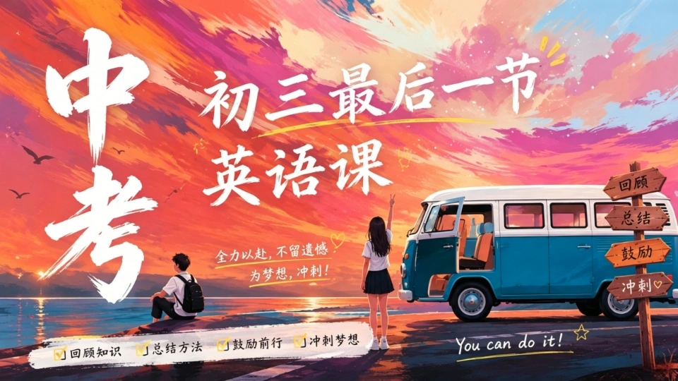【初三下】【英语】九年级中考考前冲刺主题班会：中考英语最后一课-教务素材网