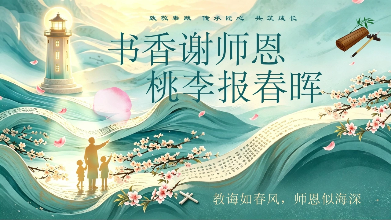 【通用】【感恩教育】教师节师德师风演讲PPT——书香谢师恩
