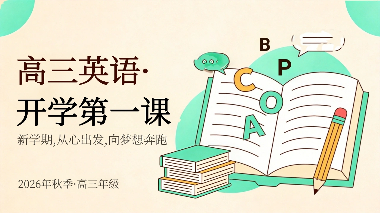 【高三】【英语】【秋季上】开学第一课