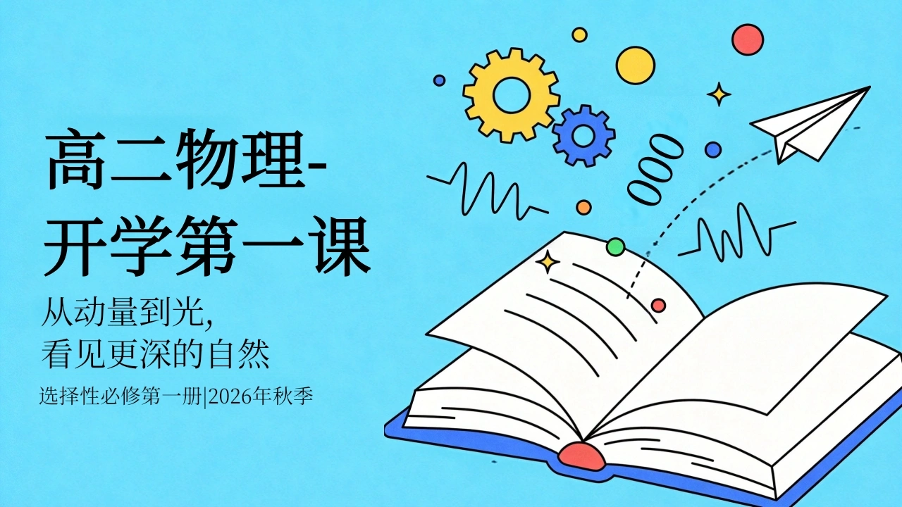 【高二】【物理】【秋季】开学第一课
